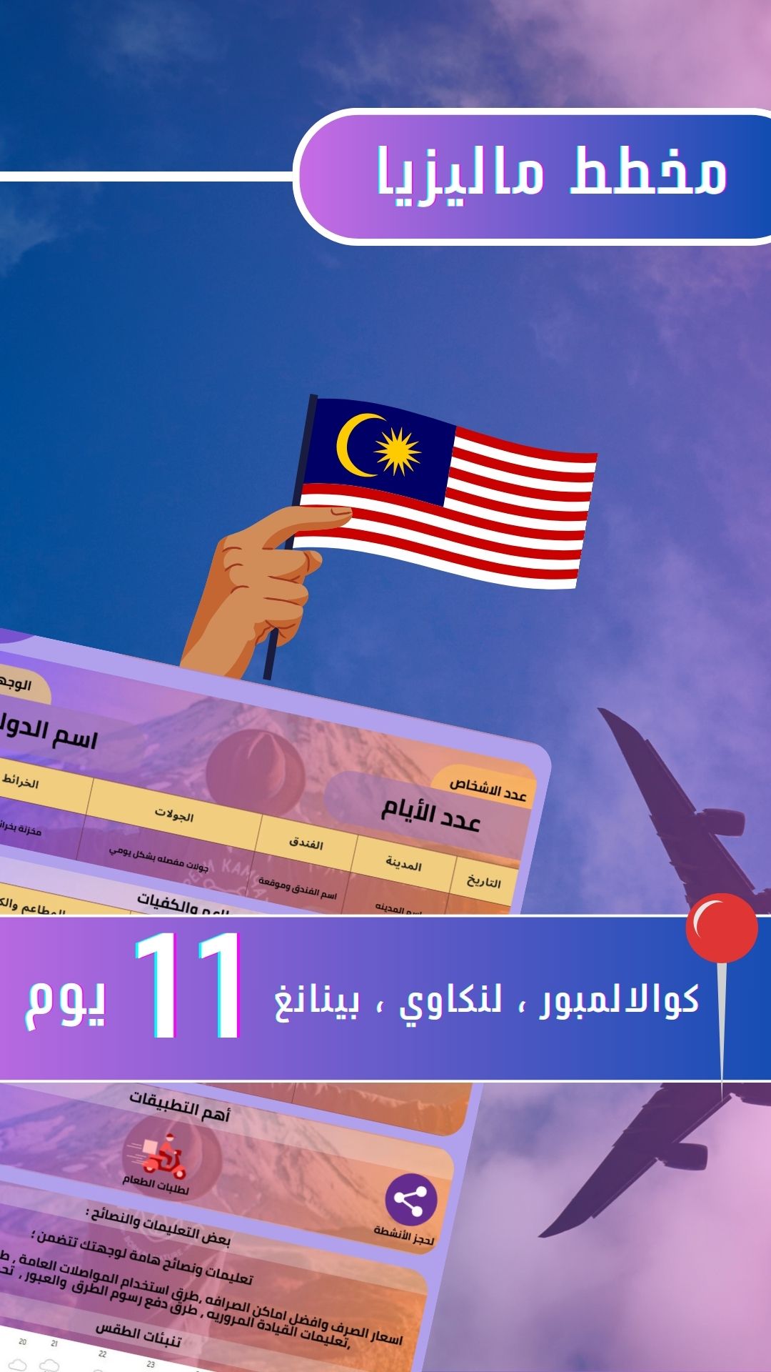 مخطط ماليزيا 11 يوم 🇲🇾